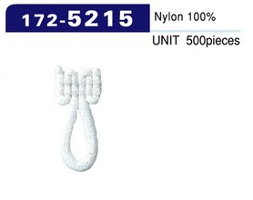 172-5215 Bottone Lanoso Nylon Tipo Medio (500 Pezzi)[Pulsante Pulsante Rana Loop] DARIN