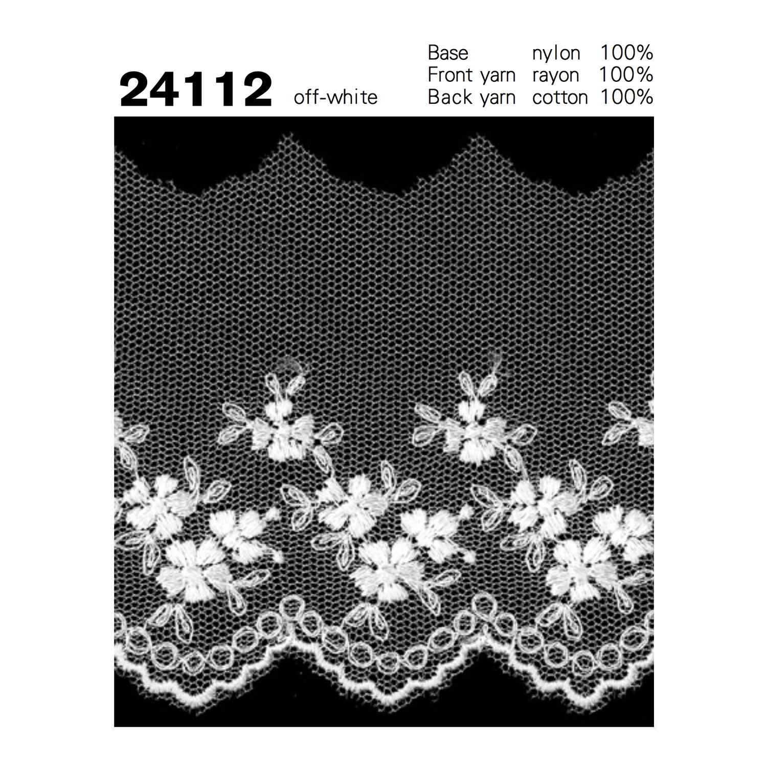 24112 Tulle Pizzo Kyowa Lace