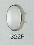 322P Parti Superiori In Perla Gancio Per Maglieria Tipo Standard 12 Mm[Chiusura A Pressione/rondella Ad Occhiello] Morito