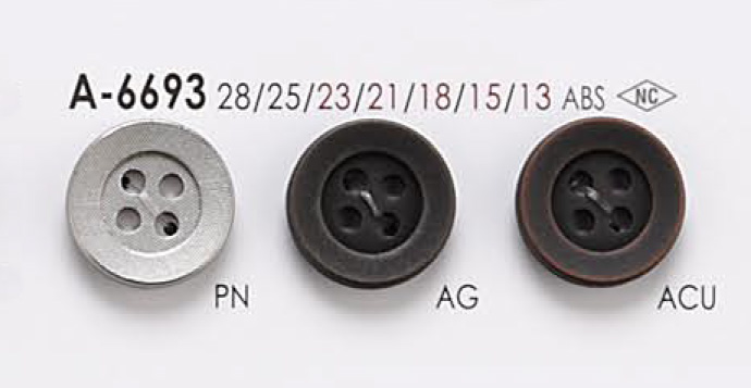 A6693 Bottone In Metallo A 4 Fori[Pulsante] IRIS