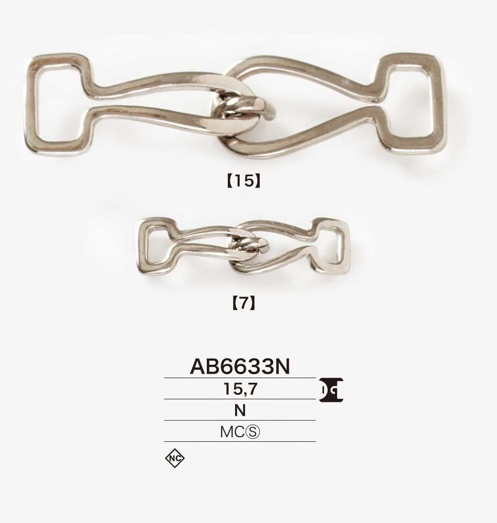 AB6633N Ferramenta frontale Silicast[Fibbie e anelli] IRIS