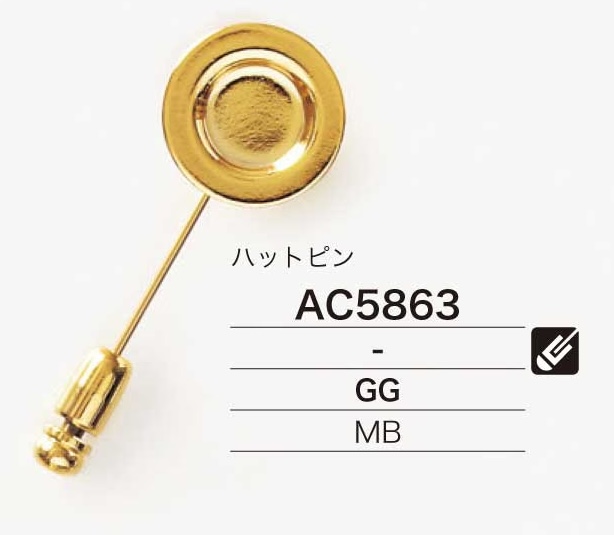 AC5863 Spilla Da Cappello In Ottone[Altri articoli vari] IRIS