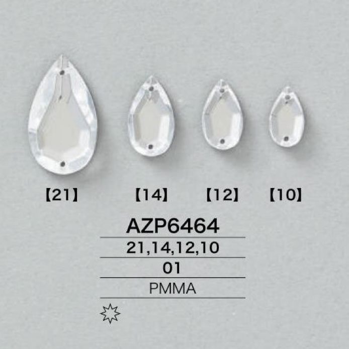 AZP6464 Componenti Per Cucito In Resina Acrilica[Altri articoli vari] IRIS