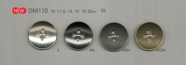 DM110 Eleganti Semplici Bottoni In Metallo Per Camicie E Giacche[Pulsante] DAIYA BUTTON