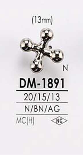 DM1891 Bottone In Metallo[Pulsante] IRIS