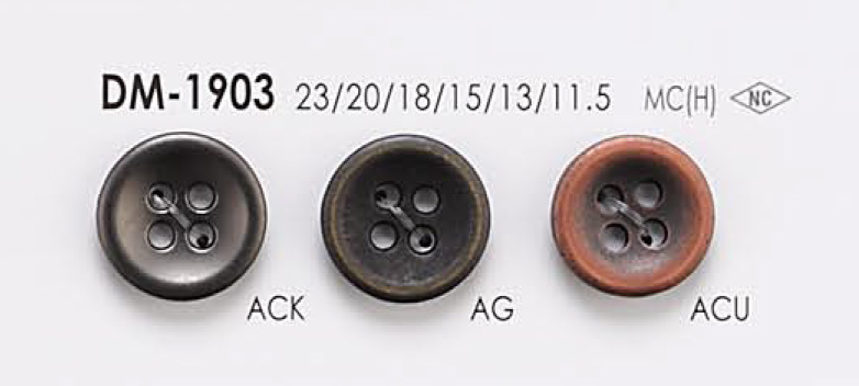 DM1903 Bottone In Metallo A 4 Fori Per Giacche E Abiti[Pulsante] IRIS