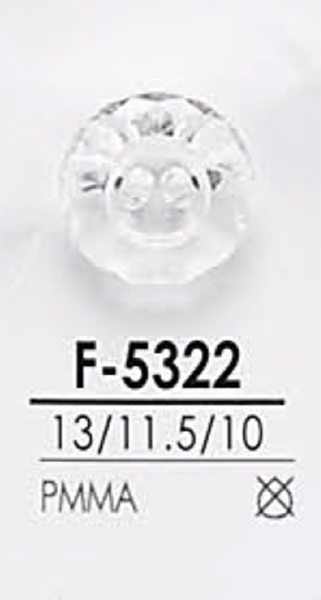F5322 Bottone Con Taglio A Diamante[Pulsante] IRIS
