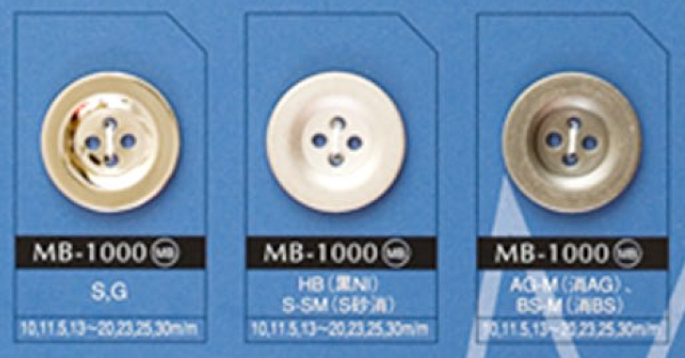 MB1000 Semplice Bottone In Metallo A 4 Fori[Pulsante] DAIYA BUTTON