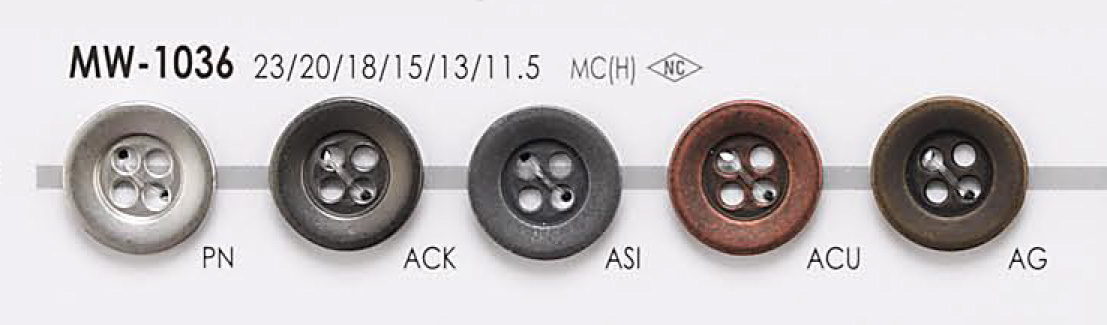 MW1036 Bottone In Metallo A 4 Fori Per Giacche E Abiti[Pulsante] IRIS