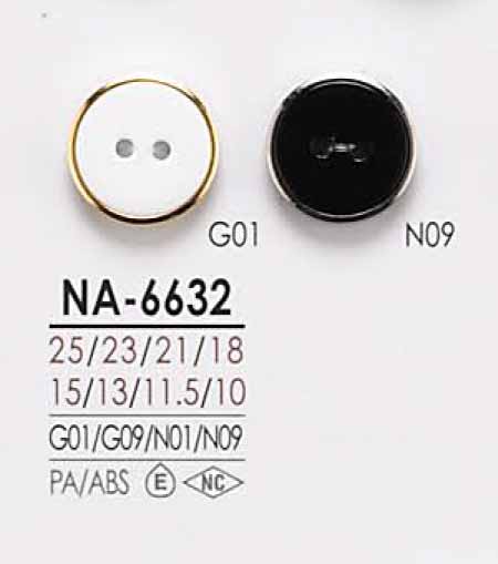 NA6632 Tappo A Due Fori E Bottone Di Chiusura Per La Tintura[Pulsante] IRIS