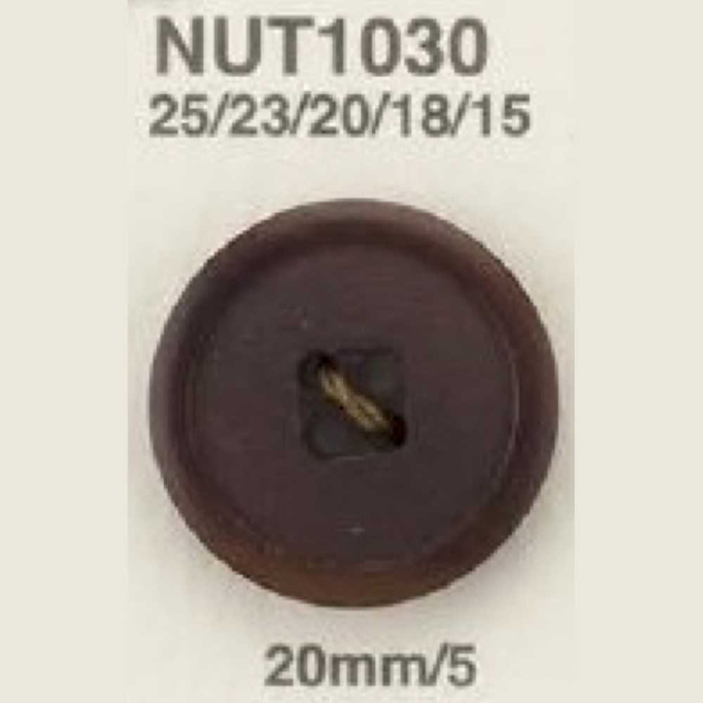 NUT1030 Bottone A 4 Fori Realizzato In Dado[Pulsante] IRIS