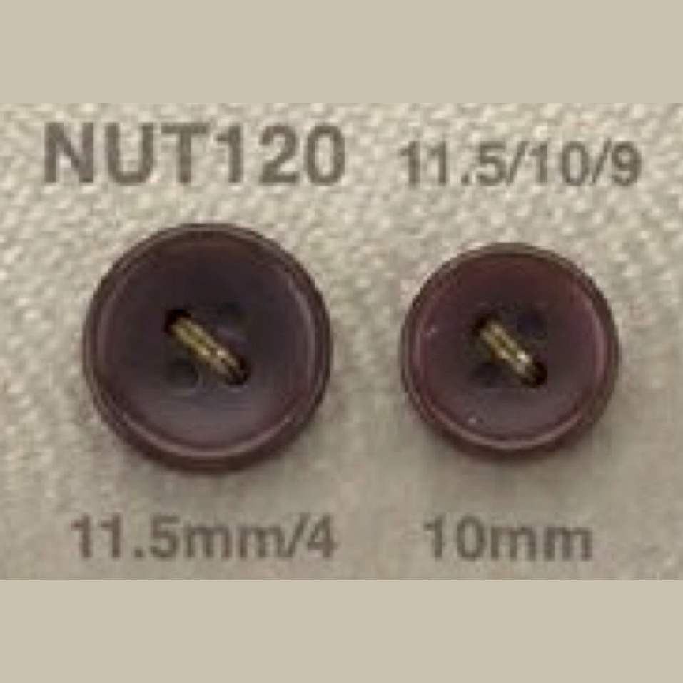 NUT120 Bottone A 4 Fori Realizzato In Dado[Pulsante] IRIS