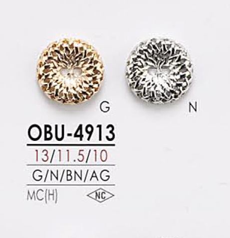 OBU4913 Bottone In Metallo[Pulsante] IRIS