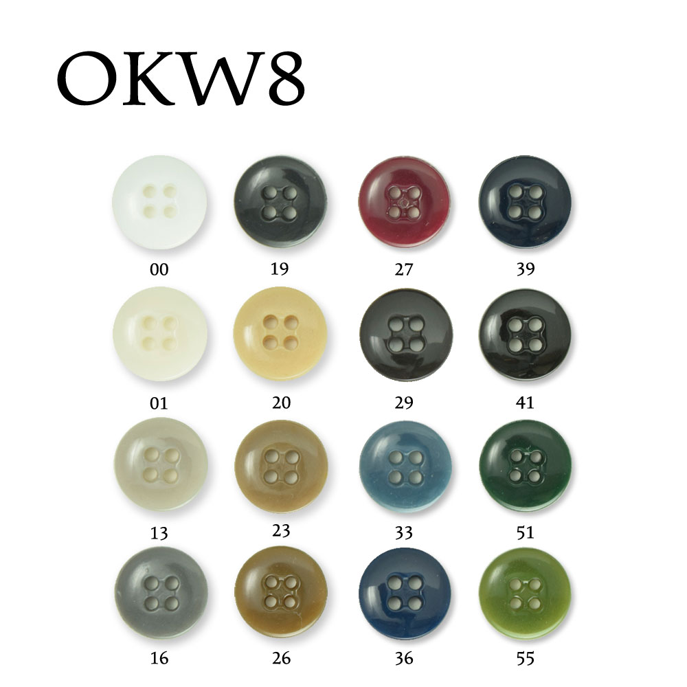 OKW8 Bottoni Per Pantaloni In Poliestere[Pulsante] IRIS