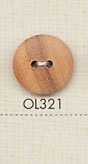 OL321 Bottone A 2 Fori In Legno Di Materiale Naturale[Pulsante] DAIYA BUTTON