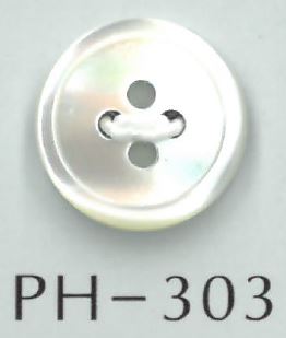PH303 Bottone A Conchiglia A 4 Fori Con Bordo Sottile[Pulsante] Sakamoto Saji Shoten