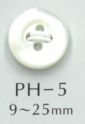 PH5 Bottone A Conchiglia Bordato A 4 Fori[Pulsante] Sakamoto Saji Shoten