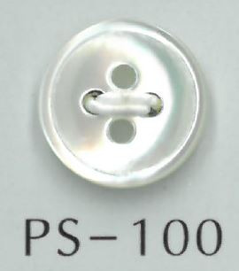 PS100 Bottone A Conchiglia Bordato A 4 Fori[Pulsante] Sakamoto Saji Shoten