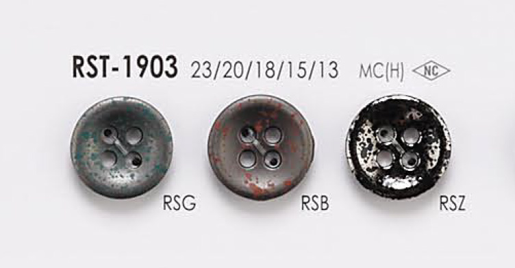 RST1903 Bottone In Metallo A 4 Fori Per Giacche E Abiti[Pulsante] IRIS