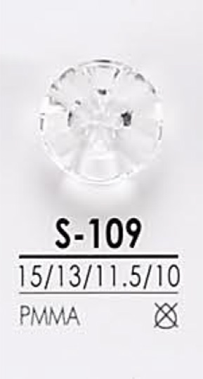S109 Bottone Con Taglio A Diamante[Pulsante] IRIS