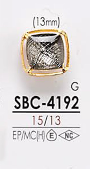 SBC4192 Bottone In Metallo Per La Tintura[Pulsante] IRIS