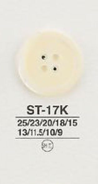 ST17K Bottone A Conchiglia A Quattro Fori In Materiali Naturali Keshitaipu[Pulsante] IRIS