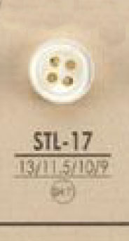 STL17 Bottone A Conchiglia A Quattro Fori Spessi In Materiali Naturali[Pulsante] IRIS