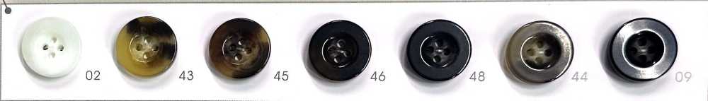 UNICORN570 [Stile Bufalo] Bottone A 4 Fori Con Bordo E Lucentezza[Pulsante] NITTO Button
