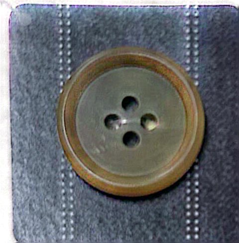 UNT2 [Stile Dado] Bottone A 4 Fori Con Bordo, Senza Lucentezza[Pulsante] NITTO Button