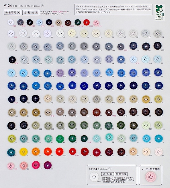 V134 Bottone A 4 Fori Con Bordo In Resina Urea[Pulsante] DAIYA BUTTON(DAIYA BUTTON)