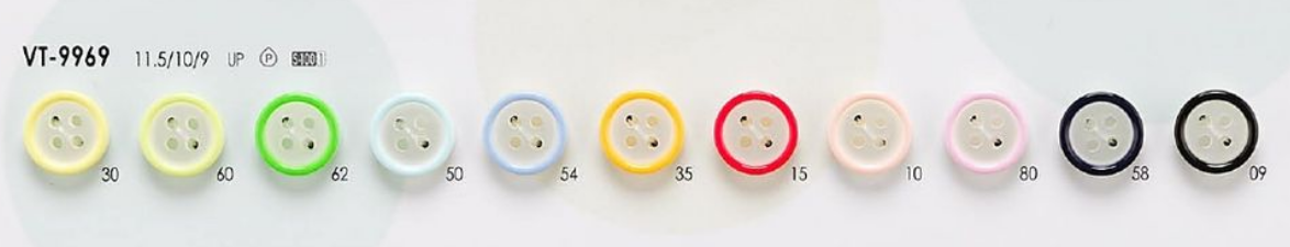 VT9969 Bottoni Colorati Per Camicie, Polo E Abbigliamento Leggero[Pulsante] IRIS