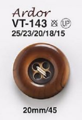 VT143 Bottoni A Venatura Del Legno Per Giacche E Abiti[Pulsante] IRIS