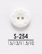 S254 Bottoni Di Tintura Per Indumenti Leggeri Come Camicie E Polo[Pulsante] IRIS
