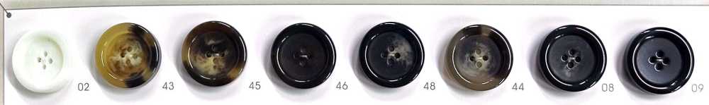 UNICORN575 [Stile Bufalo] Bottone A 4 Fori Con Bordo, Spesso, Lucido[Pulsante] NITTO Button