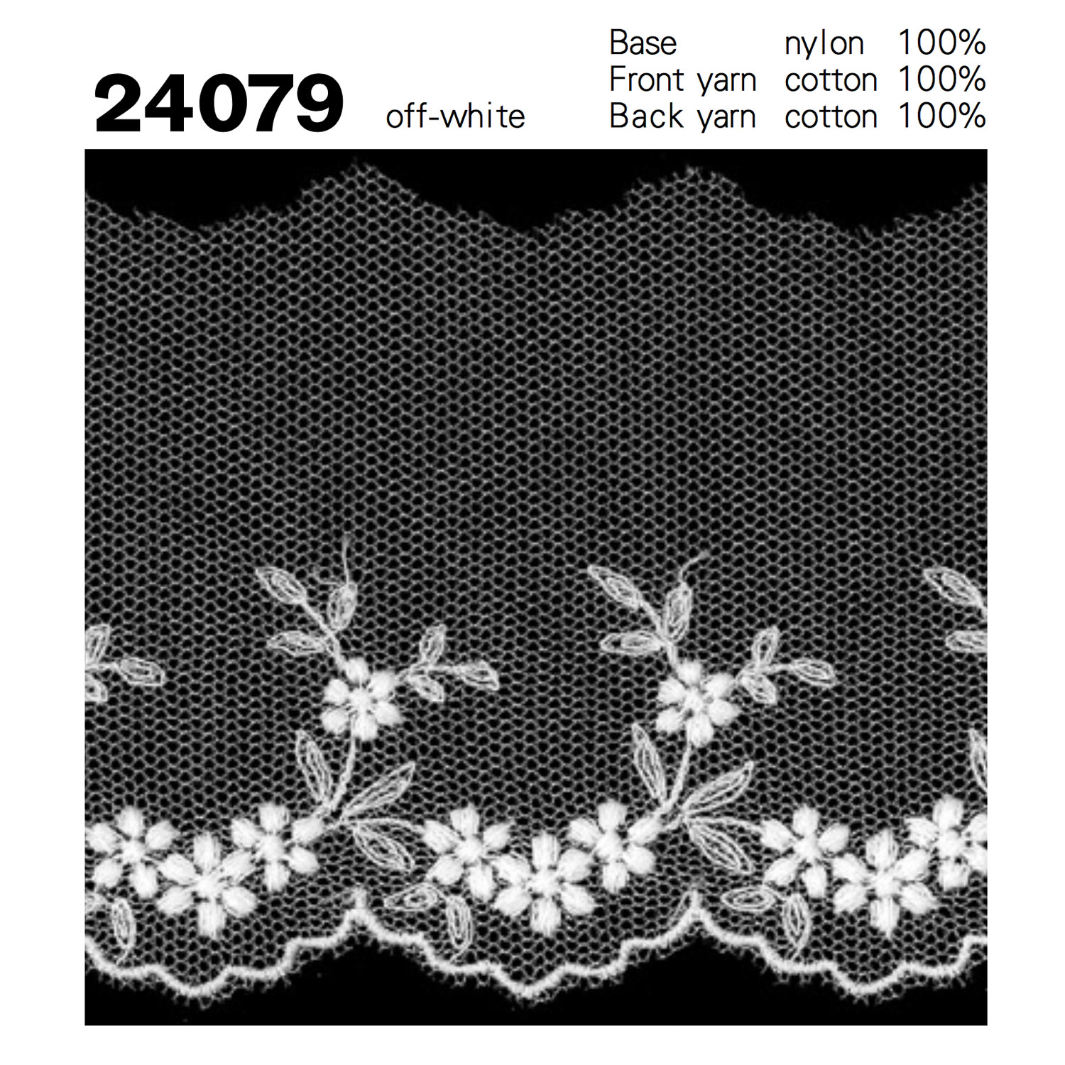 24079 Tulle Pizzo Kyowa Lace