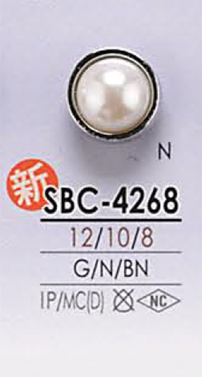 SBC4268 Bottone Perlato[Pulsante] IRIS