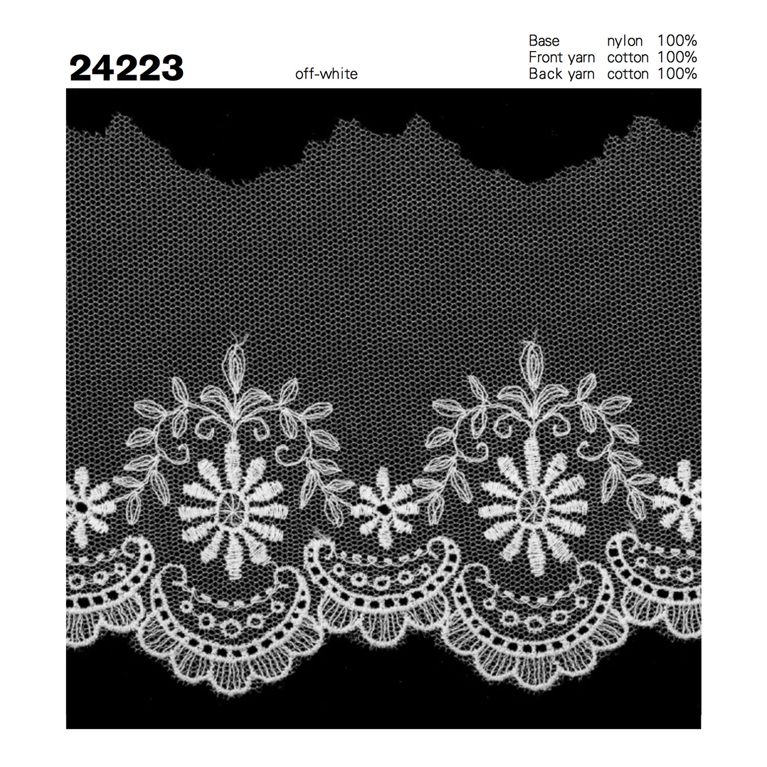 24223 Tulle Pizzo Kyowa Lace