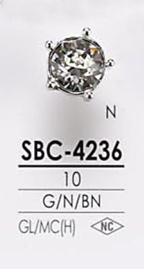SBC4236 Pulsante Di Pietra Di Cristallo IRIS