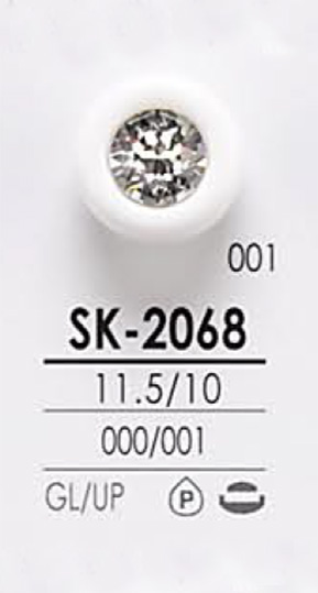 SK2068 Pulsante Di Pietra Di Cristallo Per La Tintura IRIS