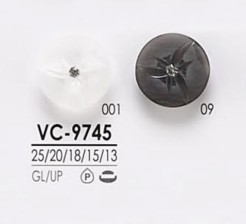 VC9745 Bottone In Pietra Di Cristallo Rosa Simile A Un Ricciolo Per La Tintura[Pulsante] IRIS