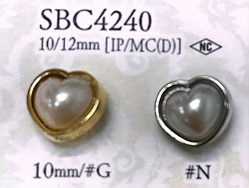 SBC4240 Bottone In Metallo A Forma Di Cuore[Pulsante] IRIS
