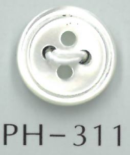 PH311 Bottone A Conchiglia Scanalato A 4 Fori[Pulsante] Sakamoto Saji Shoten