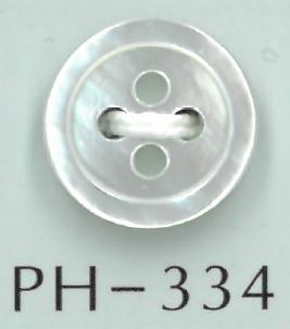PH334 Bottone A Conchiglia Piatta A 4 Fori[Pulsante] Sakamoto Saji Shoten