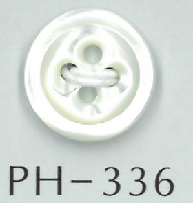 PH336 Bottone Con Conchiglia A Trifoglio A 4 Fori[Pulsante] Sakamoto Saji Shoten