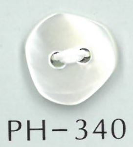 PH340 Bottone Con Conchiglia Barocco A 2 Fori[Pulsante] Sakamoto Saji Shoten
