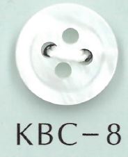 KBC-8 CONCHIGLIA BIANCO Bottone A Conchiglia Cava Centrale A 4 Fori[Pulsante] Sakamoto Saji Shoten