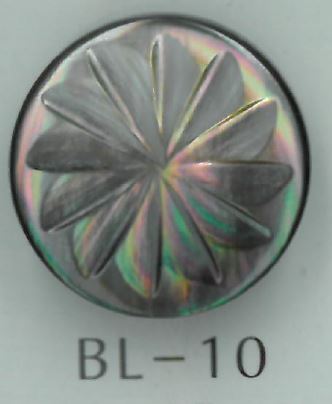 BL-10 Bottone A Conchiglia Con Piedini In Metallo Con Motivo Floreale[Pulsante] Sakamoto Saji Shoten
