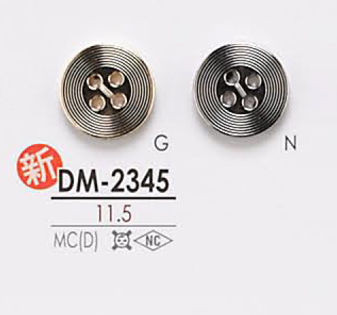DM2345 Bottone In Metallo A 4 Fori[Pulsante] IRIS
