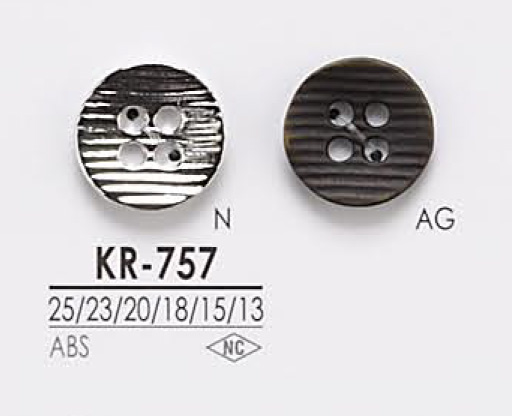 KR757 Bottone In Metallo A 4 Fori[Pulsante] IRIS