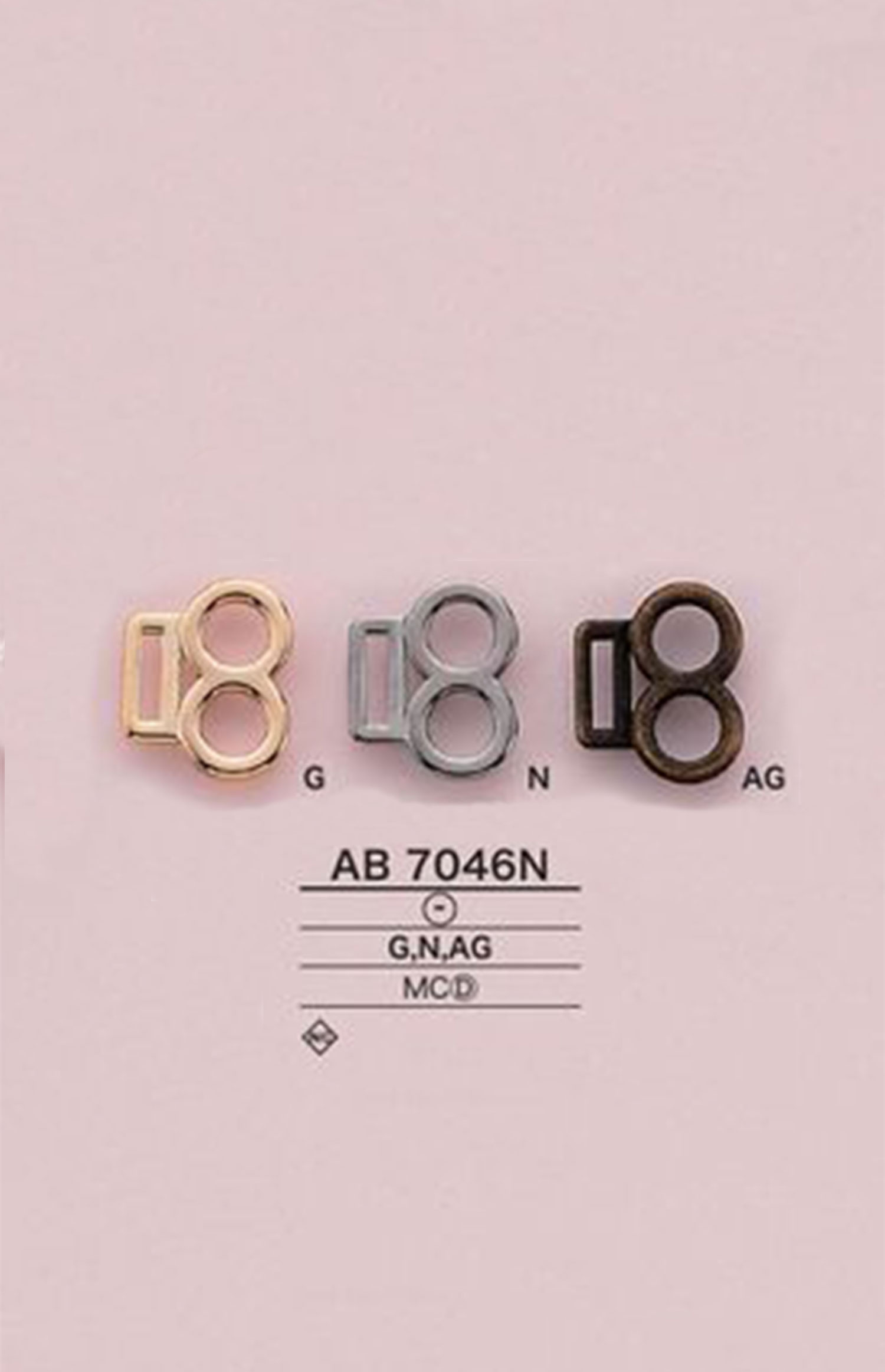 AB7046N Hardware Per Cintura[Fibbie E Anello] IRIS